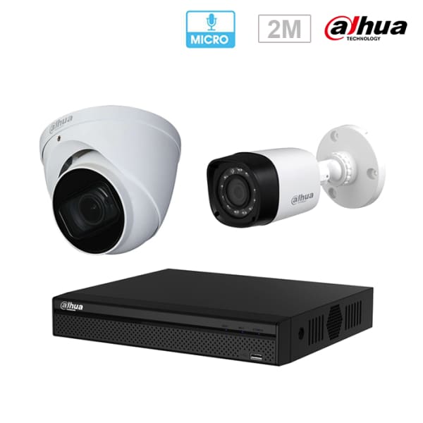 Kit de Surveillance DAHUA avec Micro Kit de Surveillance DAHUA avec Micro